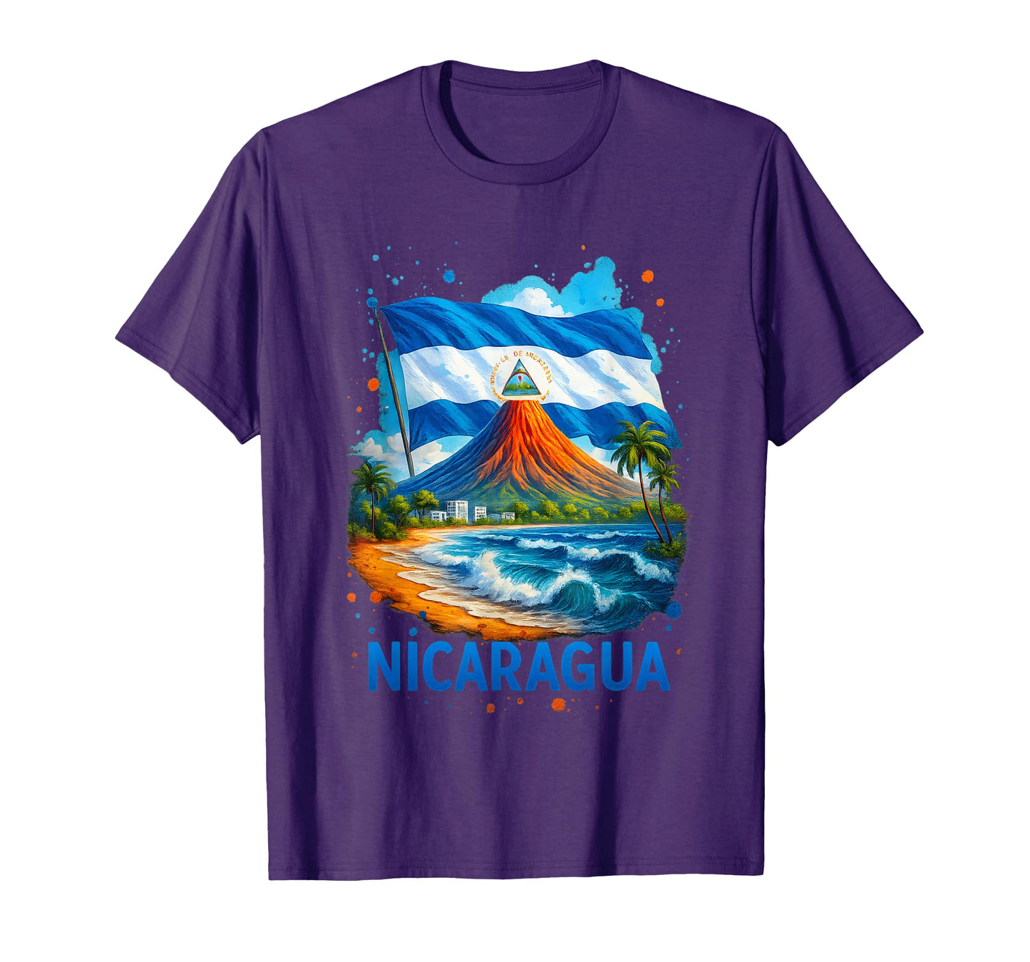 Nicaragua Flag Hispanic Heritage Month Nicaraguan Men Women T-Shirt