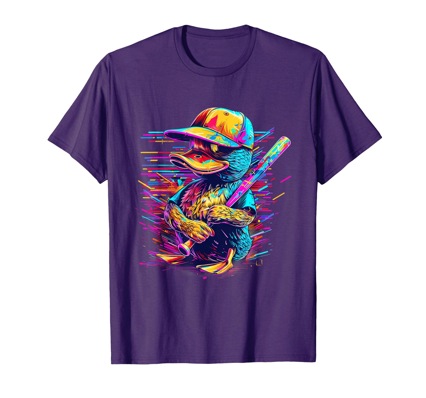 Rubber Duck Rubber Duckie Baseball Player Rubber Duck Lover T-Shirt
