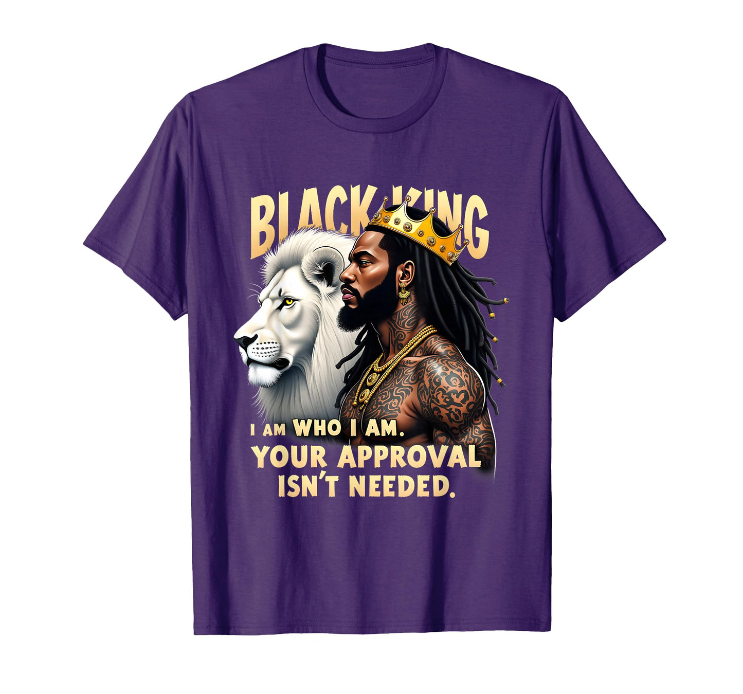 Black King African American Men Black History Month Graphic T-Shirt