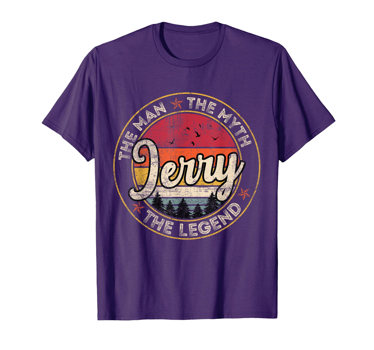 Jerry The Man The Myth The Legend Personalized Name T-Shirt