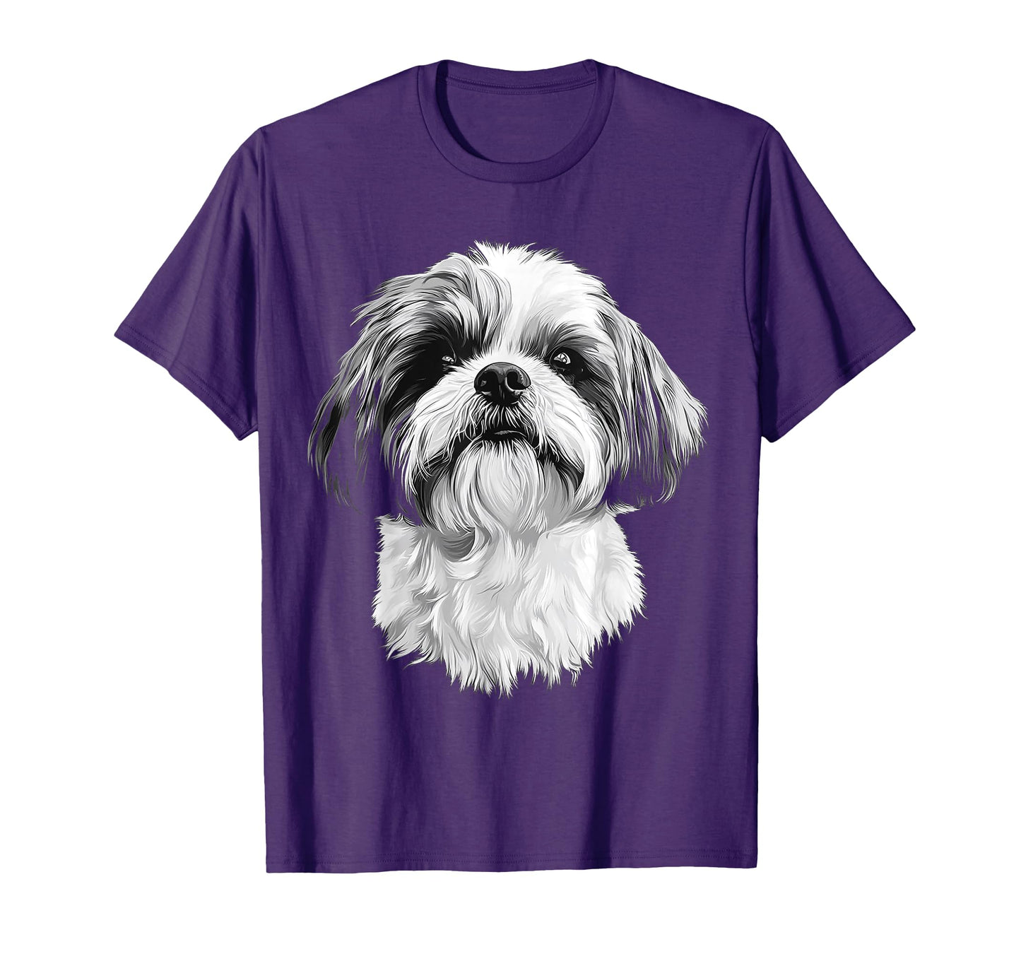 Shih Tzu Dog Motif Pet Artwork Shih Tzu T-Shirt