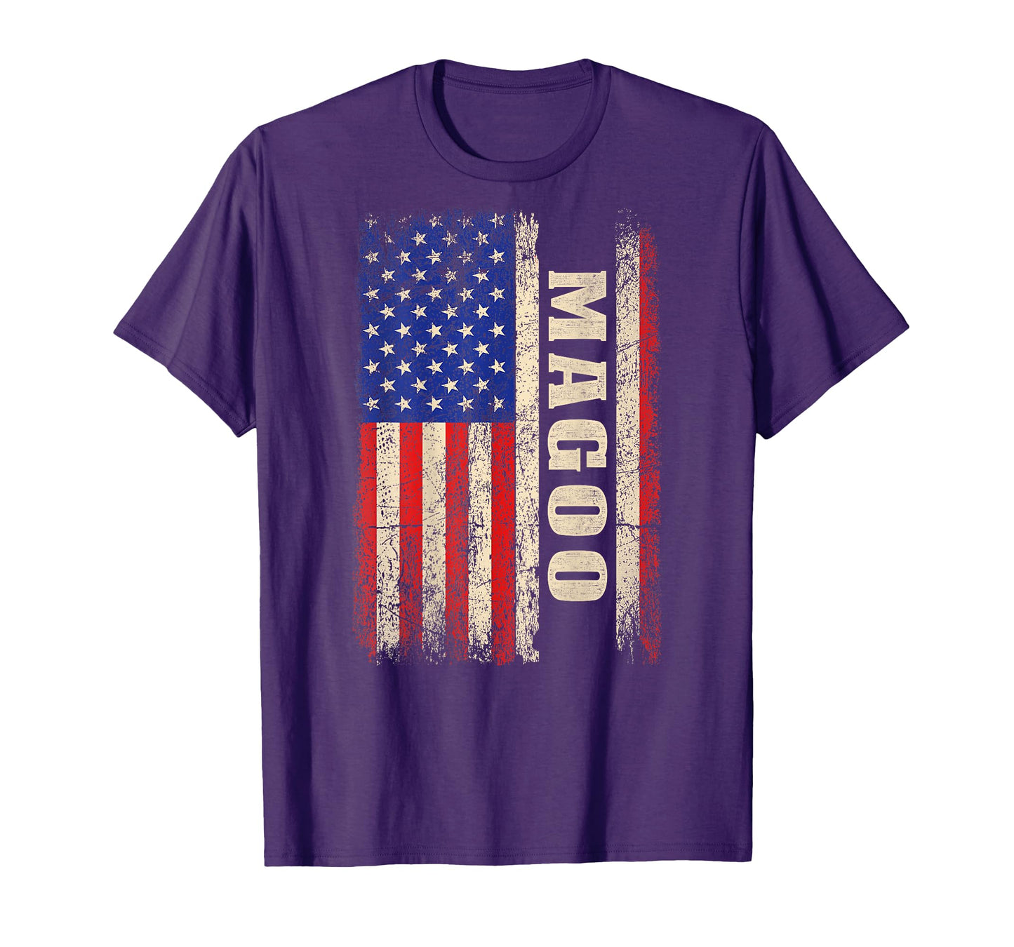 Magoo Last Name - Magoo Name American Flag (Back) T-Shirt