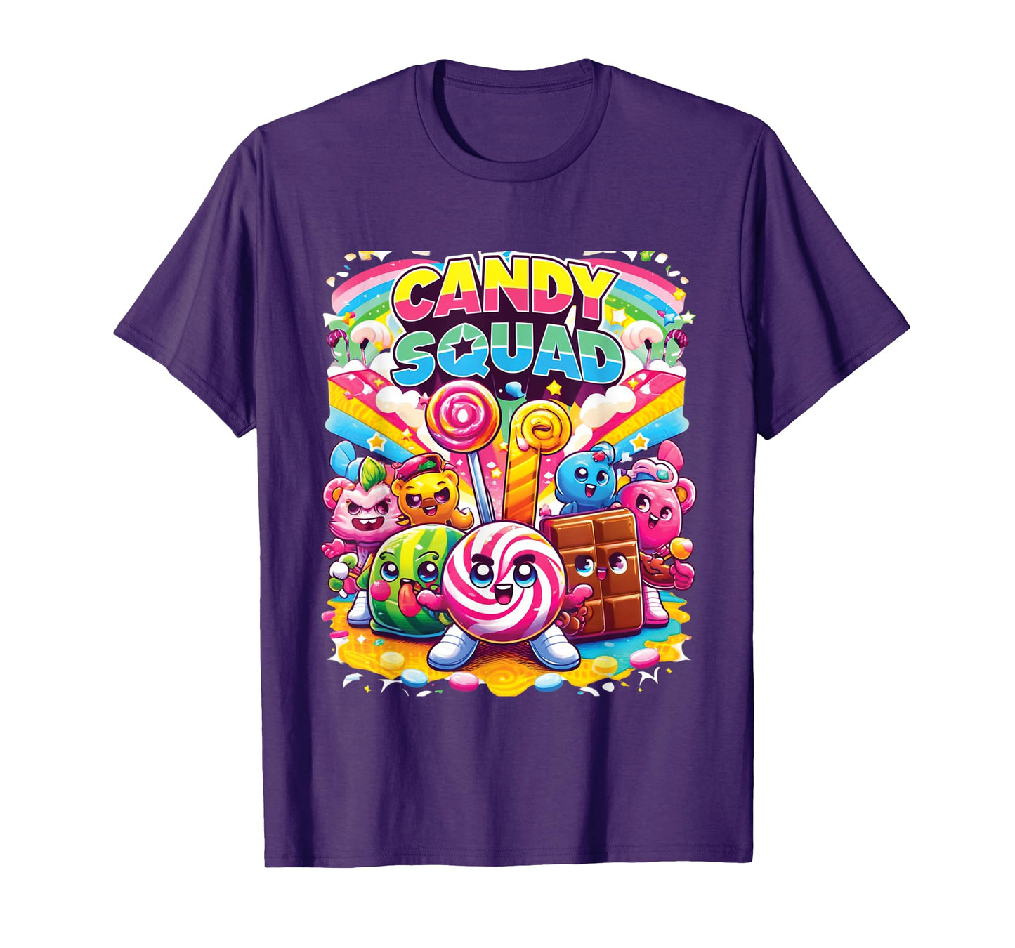 Candyland Party Candy Squad Colorful Candy For Kids Sweetie T-Shirt