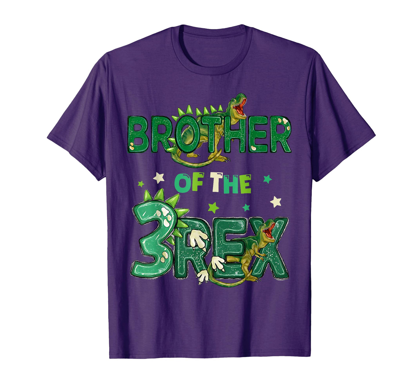 Brother of The Three Rex Birthday Dinosaur Family Matching T-Shirt