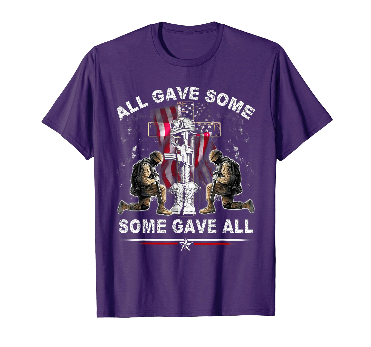 All Gave Some - Some Gave All Patriotic US Flag Veterans Day T-Shirt