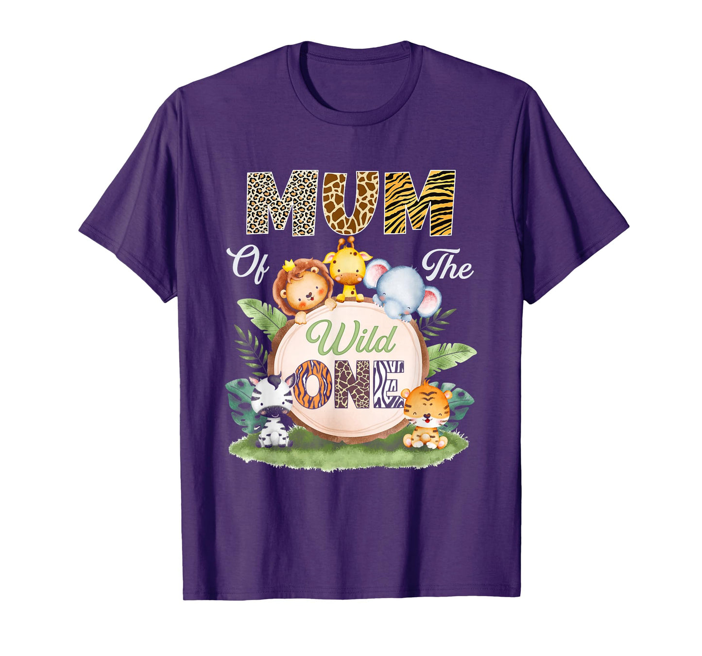 Mum of The Wild One 1St Birthday Kids Safari Jungle T-Shirt