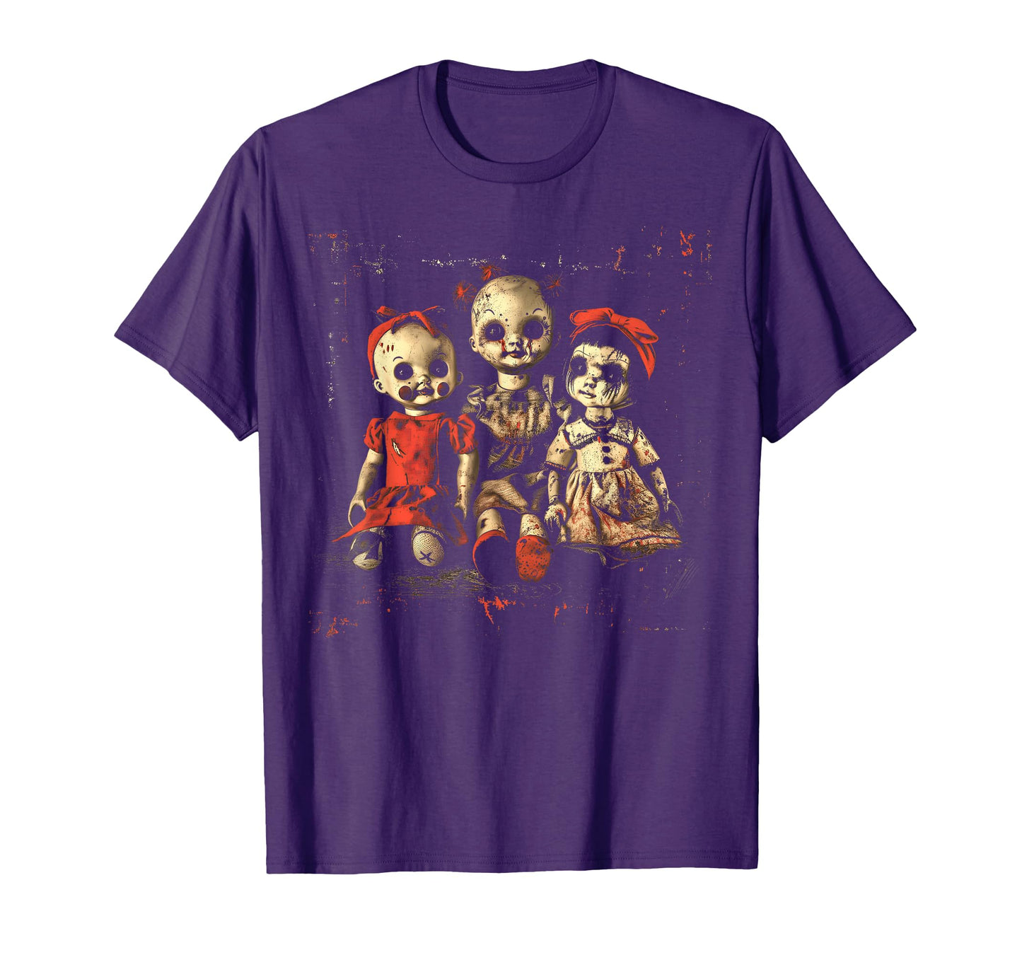 Scary Doll Horror Movie Creepy Haunted Toy Goth Alt Emo T-Shirt