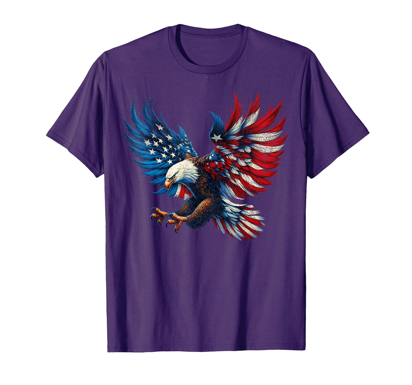 American Flag Bald Eagle Patriotic Eagle 4th of July USA T-Shirt