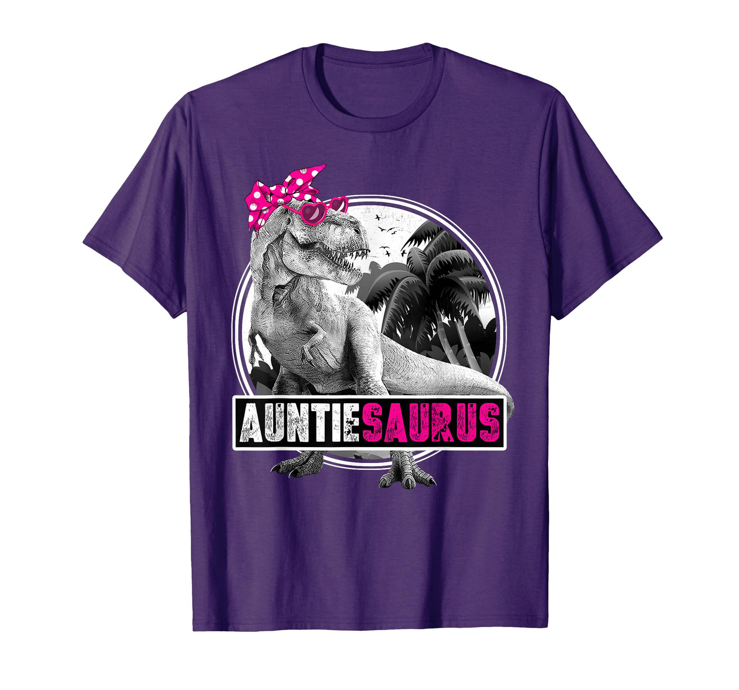 Auntiesaurus T-Rex Dinosaur Auntie Dinosaur T-Shirt