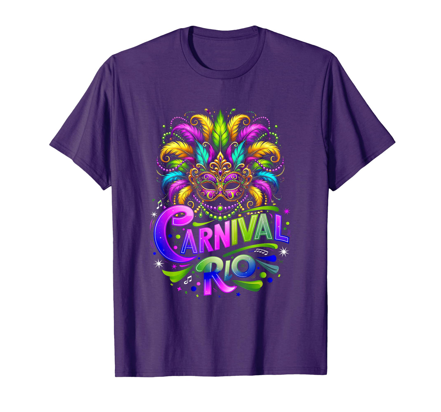 Carnival Costume Rio Brazil Souvenir Mardi Gras Festival T-Shirt