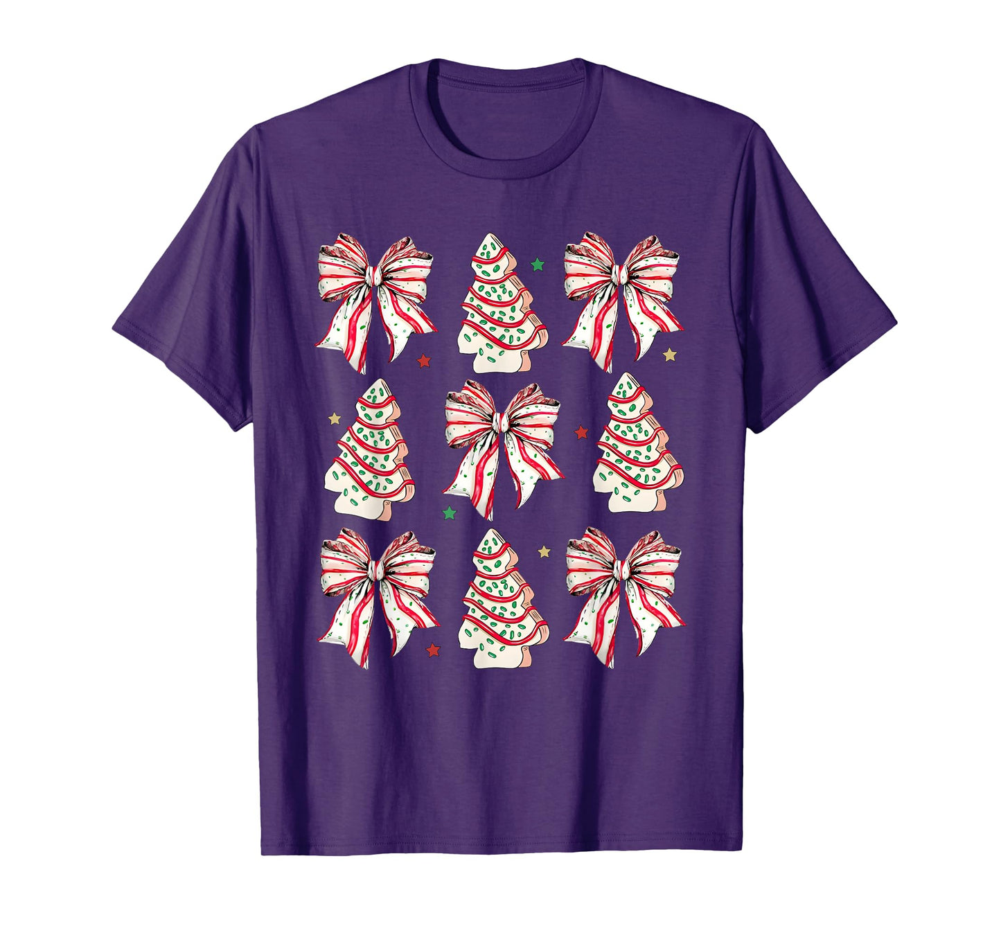 Coquette Bow Christmas Debbie Becky Jen Cake Lovers Girls T-Shirt