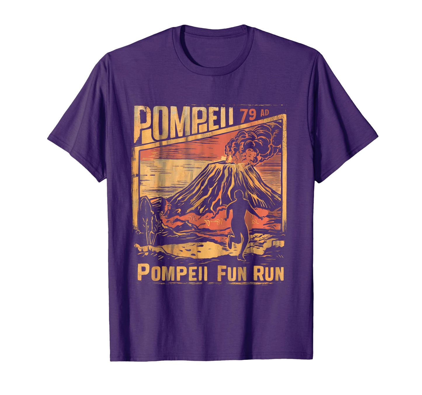 Pompeii Fun Run Geography Volcanologist Volcanology Funny T-Shirt