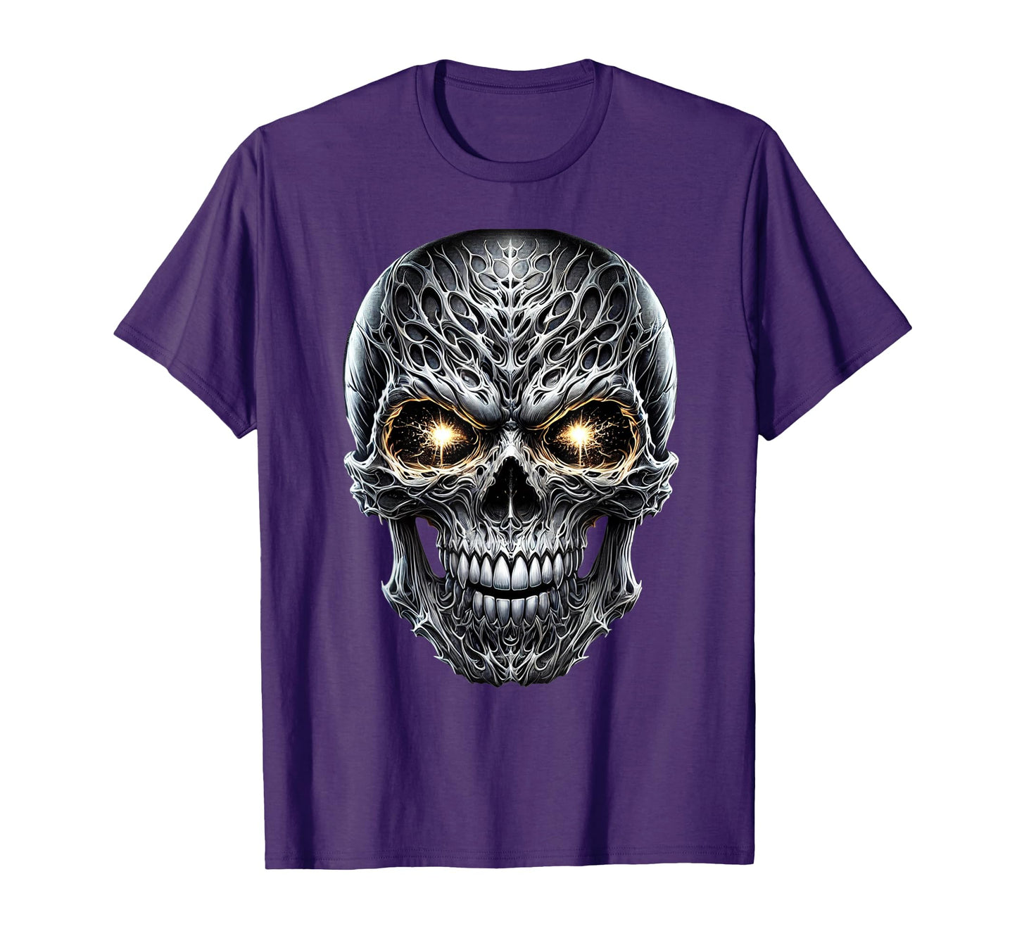 Scary Skeleton Face Evil Skeleton Halloween Costume T-Shirt