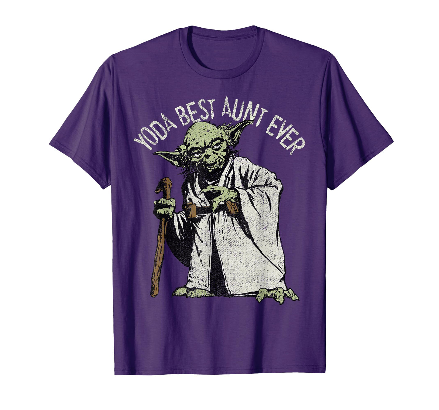 Star Wars Yoda Best Aunt Ever Portrait T-Shirt