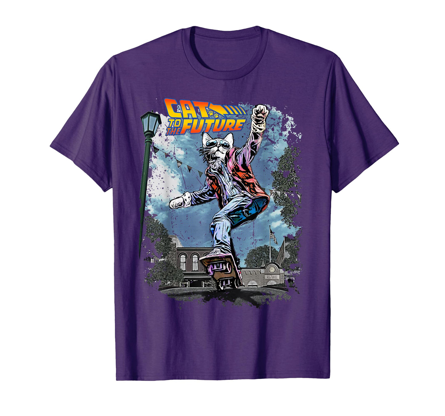 Vincent Hie Movie Parody Cat To The Future Pet Lovers X Back T-Shirt