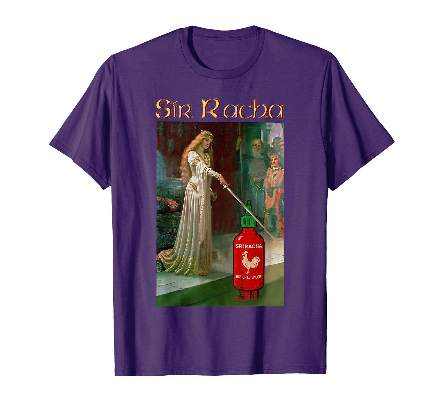 Sir Racha Pun Design for Foodies, Spicy Sauce Lovers, Meme T-Shirt