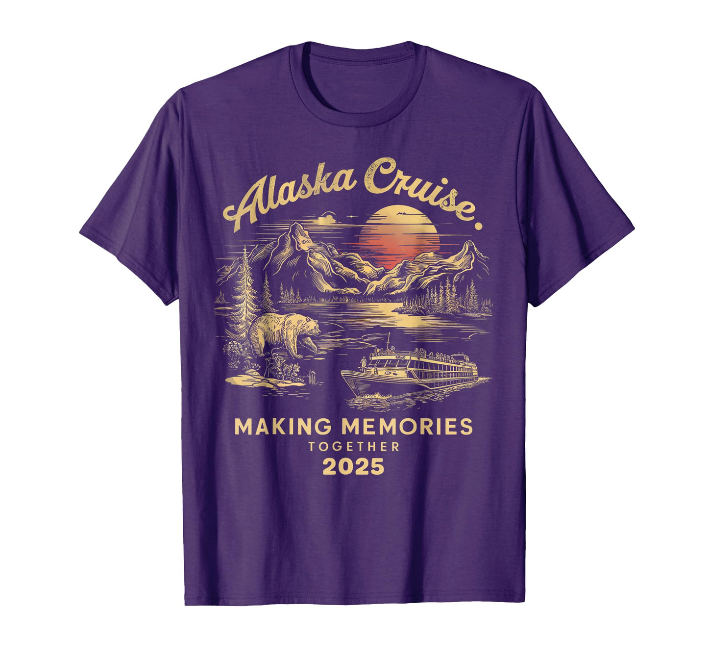Matching Family Friends and Group Alaska Cruise 2025 T-Shirt