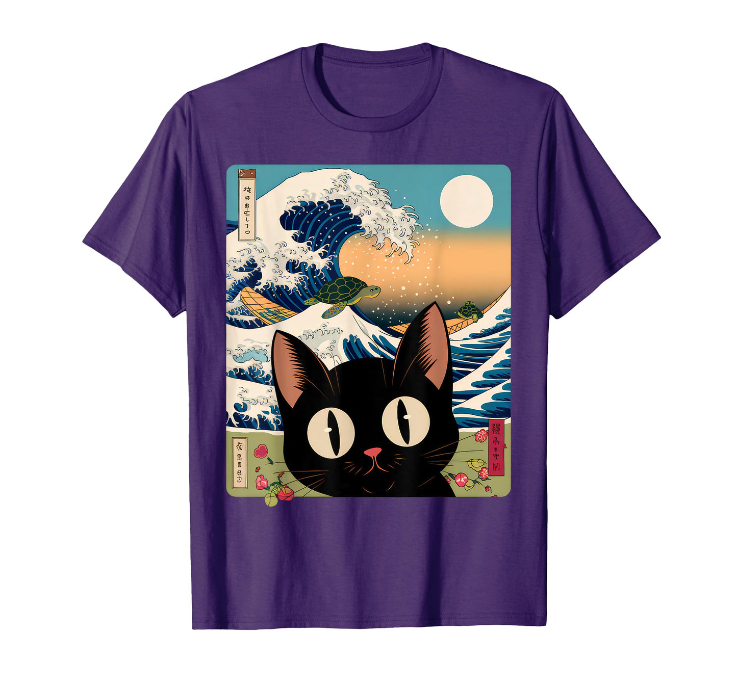 Wave Kawaii Cat Japanese Vintage Aesthetic Alt Cute Anime T-Shirt for Men Women Kids