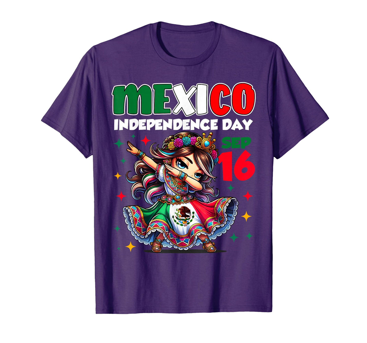 Mexico Independence Day September 16 Celebration girls T-Shirt