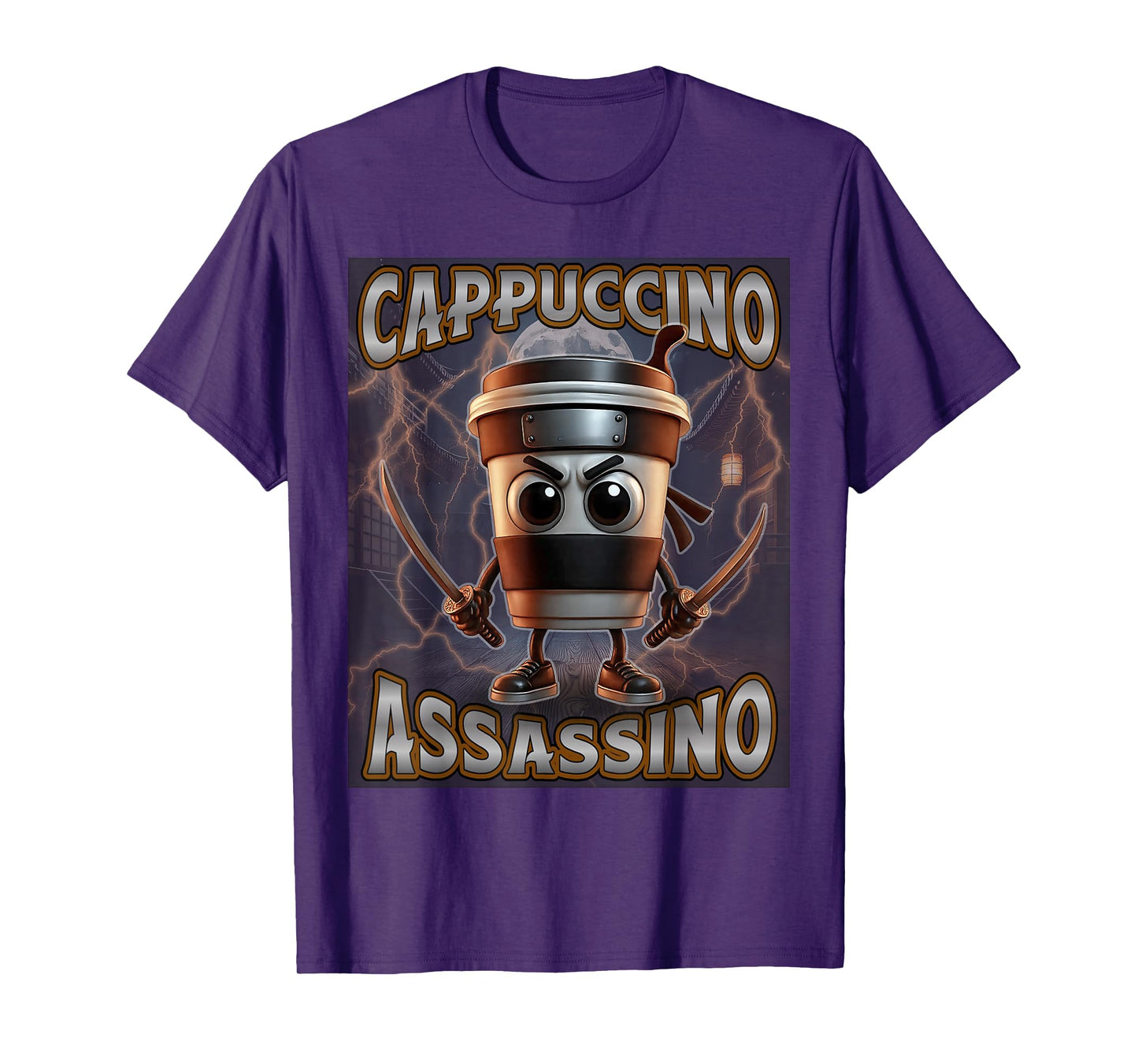Cappuccino Assassino Italian Brainrot Meme Birthday for Kids T-Shirt