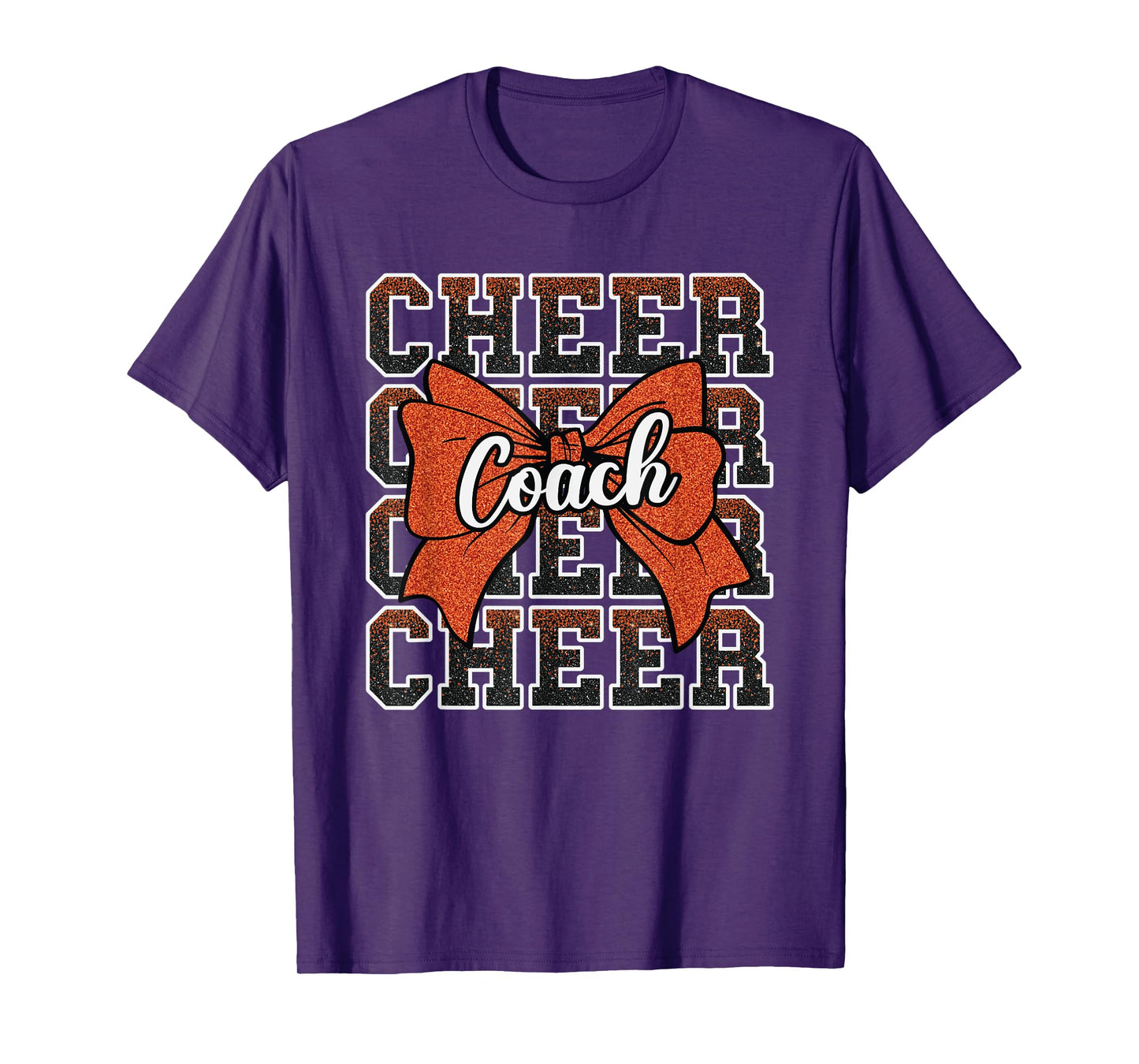 Orange Funny Sport Loud Proud Cheer Coach Dad Father's Day T-Shirt