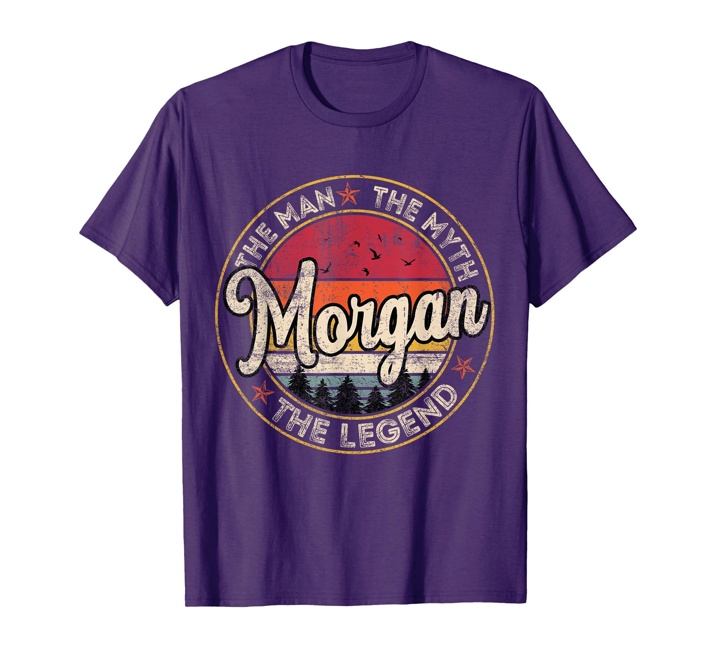 Morgan The Man The Myth The Legend Personalized Name T-Shirt
