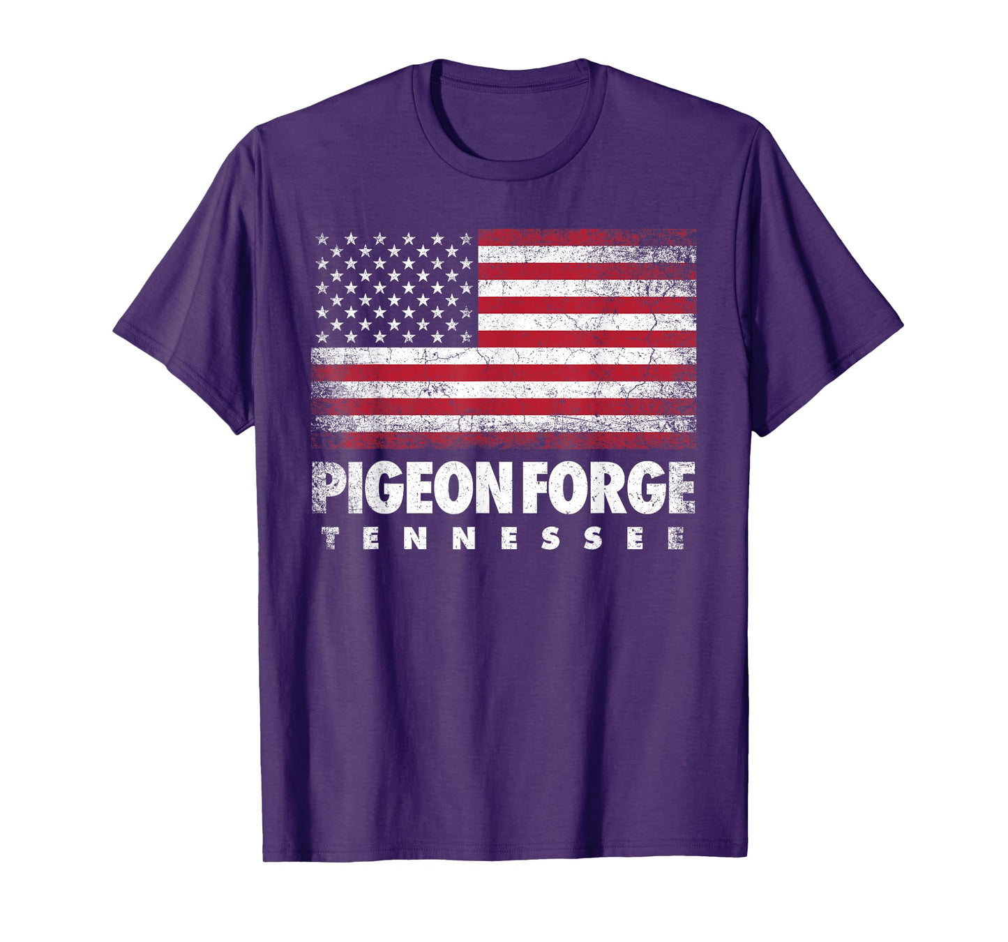Pigeon Forge Tennessee 4th of July American Flag USA America T-Shirt