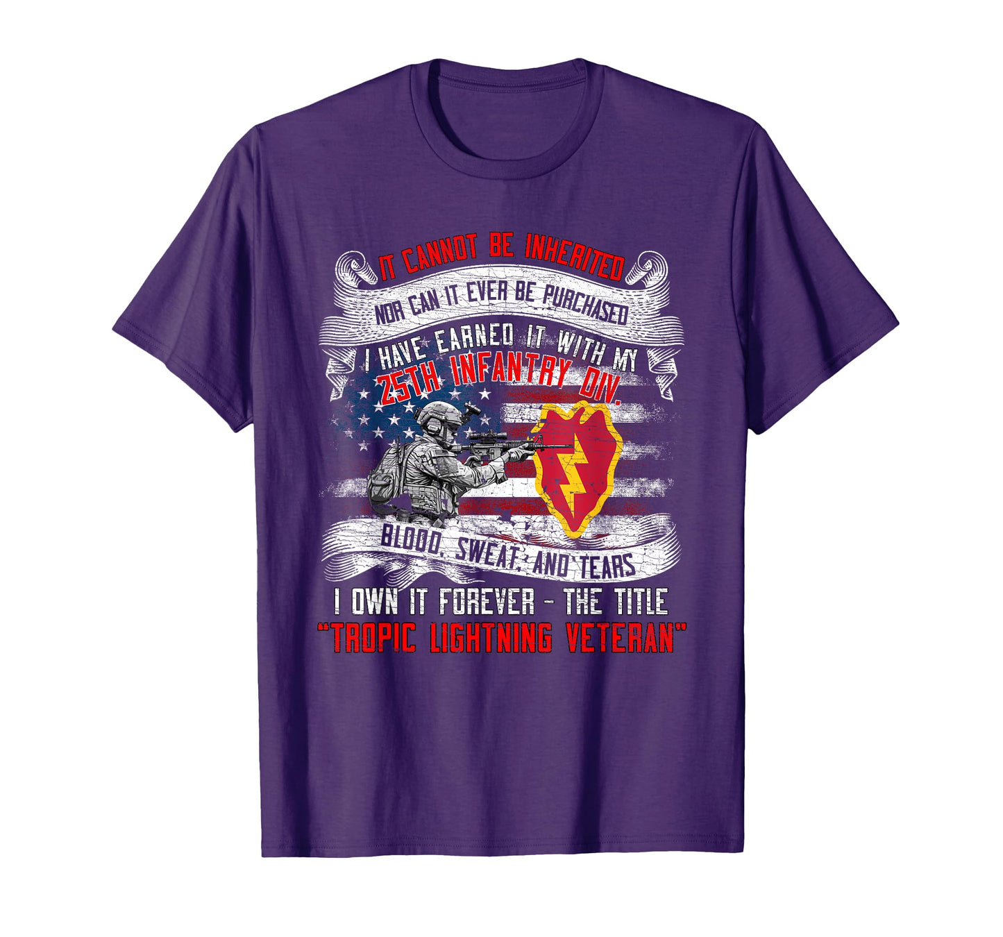 25th Infantry Division 25 ID Tropic Lightning Division T-Shirt