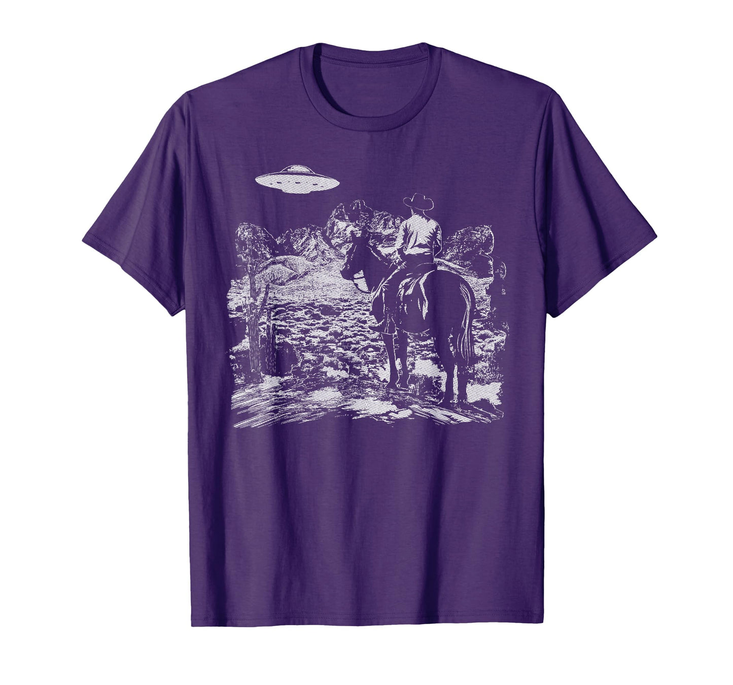 Cowboy UFO Howdy Partner Cowgirl Western Country T-Shirt