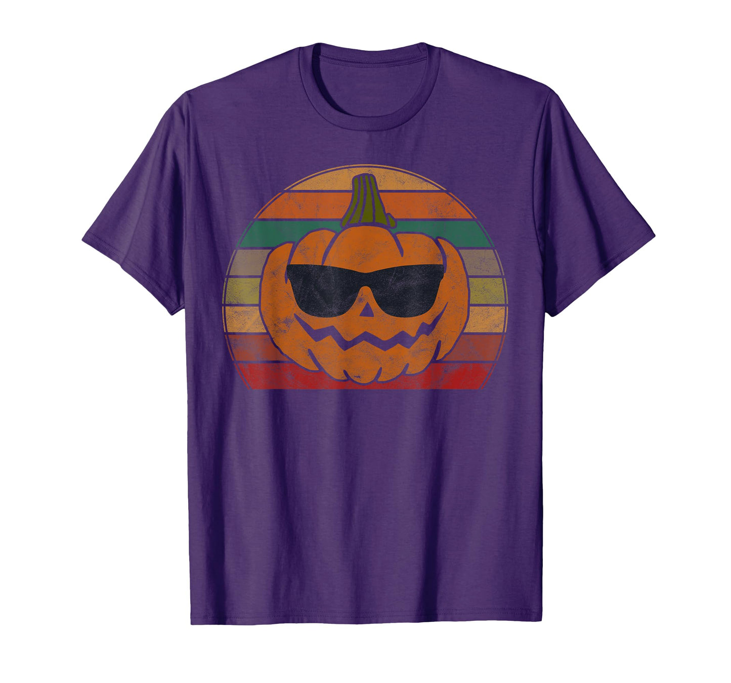 Vintage Pumpkin Face Costume Boys Girls Halloween T-Shirt