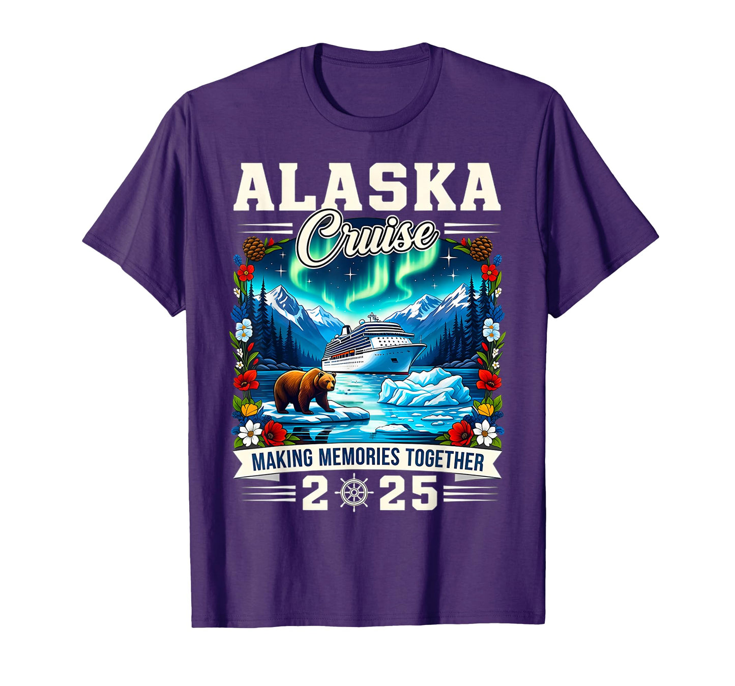 Matching Family Friends And Group Alaskan Alaska Cruise 2025 T-Shirt