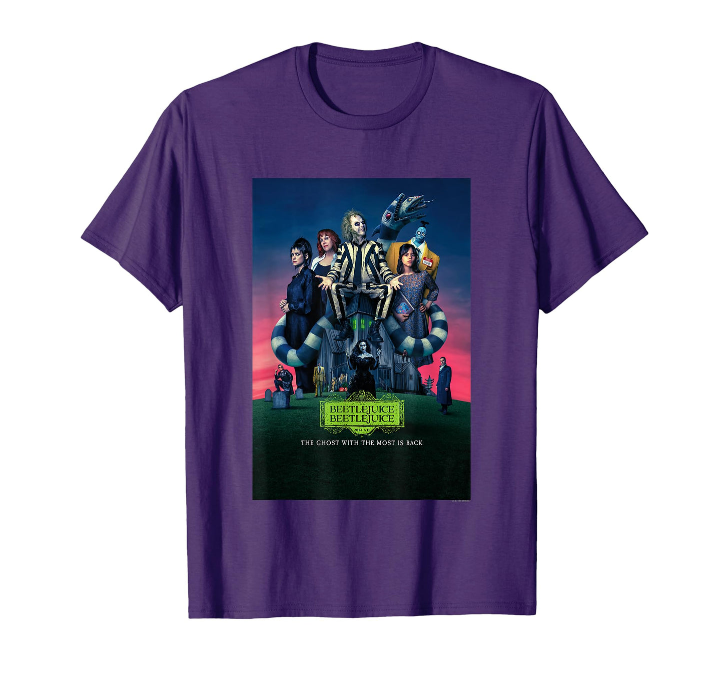 Beetlejuice Beetlejuice Ghost With The Most Is Back Poster T-Shirt