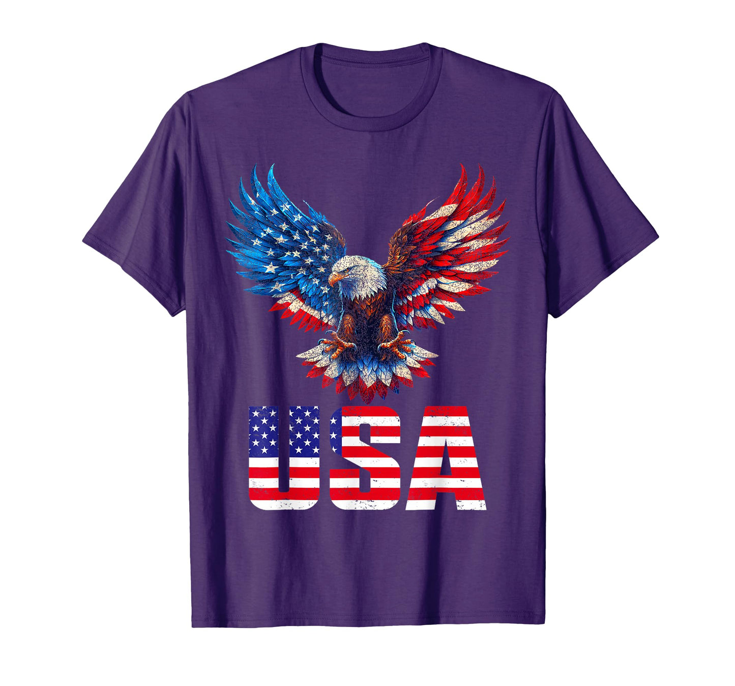 American Flag Bald Eagle Patriotic Eagle 4th Of July USA T-Shirt