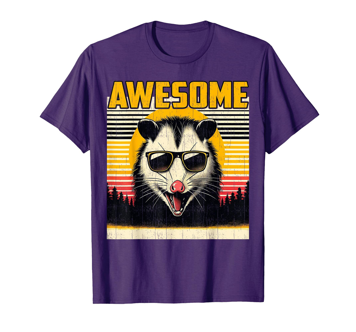 Men Possum Opossum Funny Trash Animal Vintage Lover Awesome T-Shirt