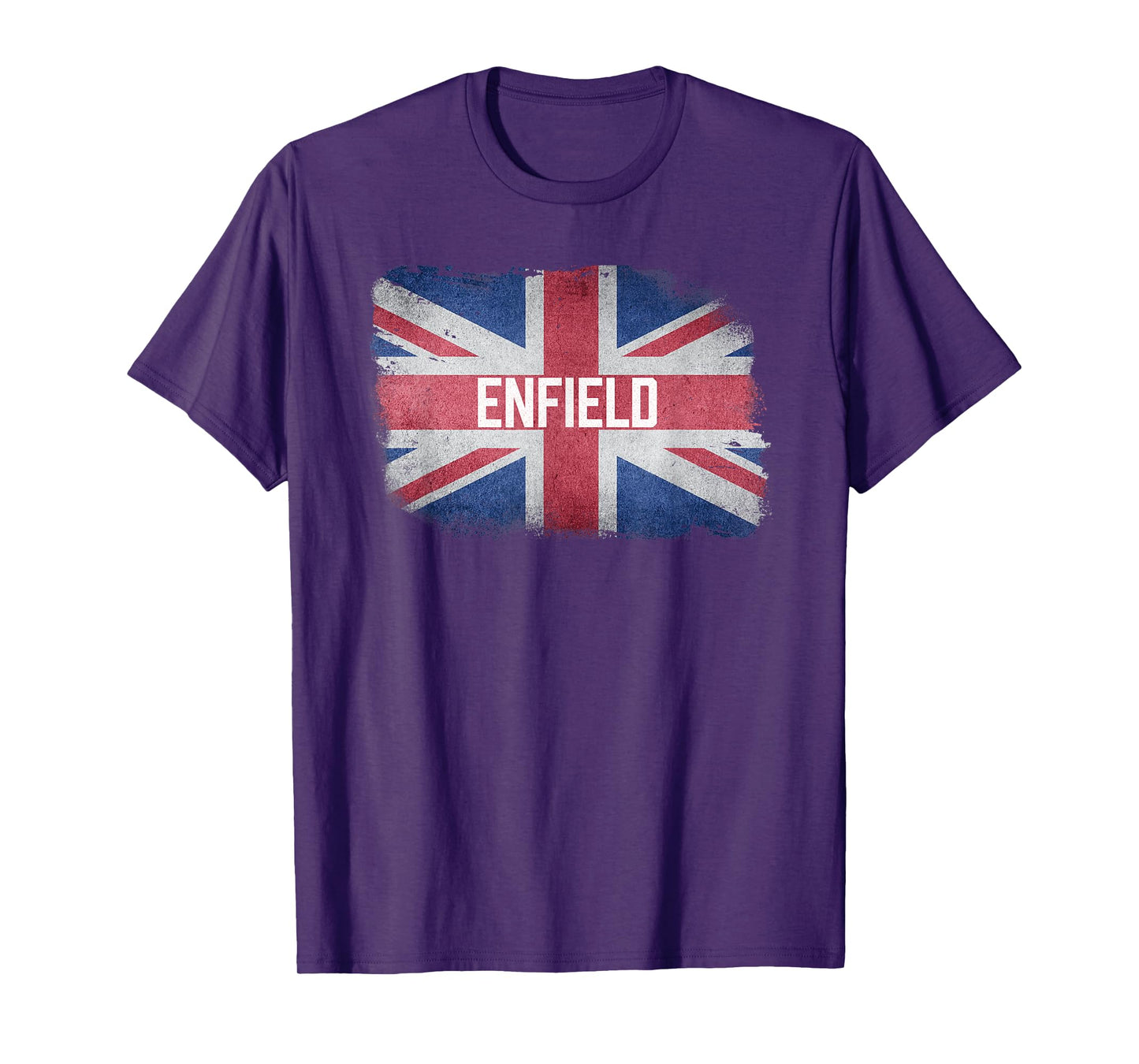 Enfield | United Kingdom British Flag Vintage UK Souvenir T-Shirt