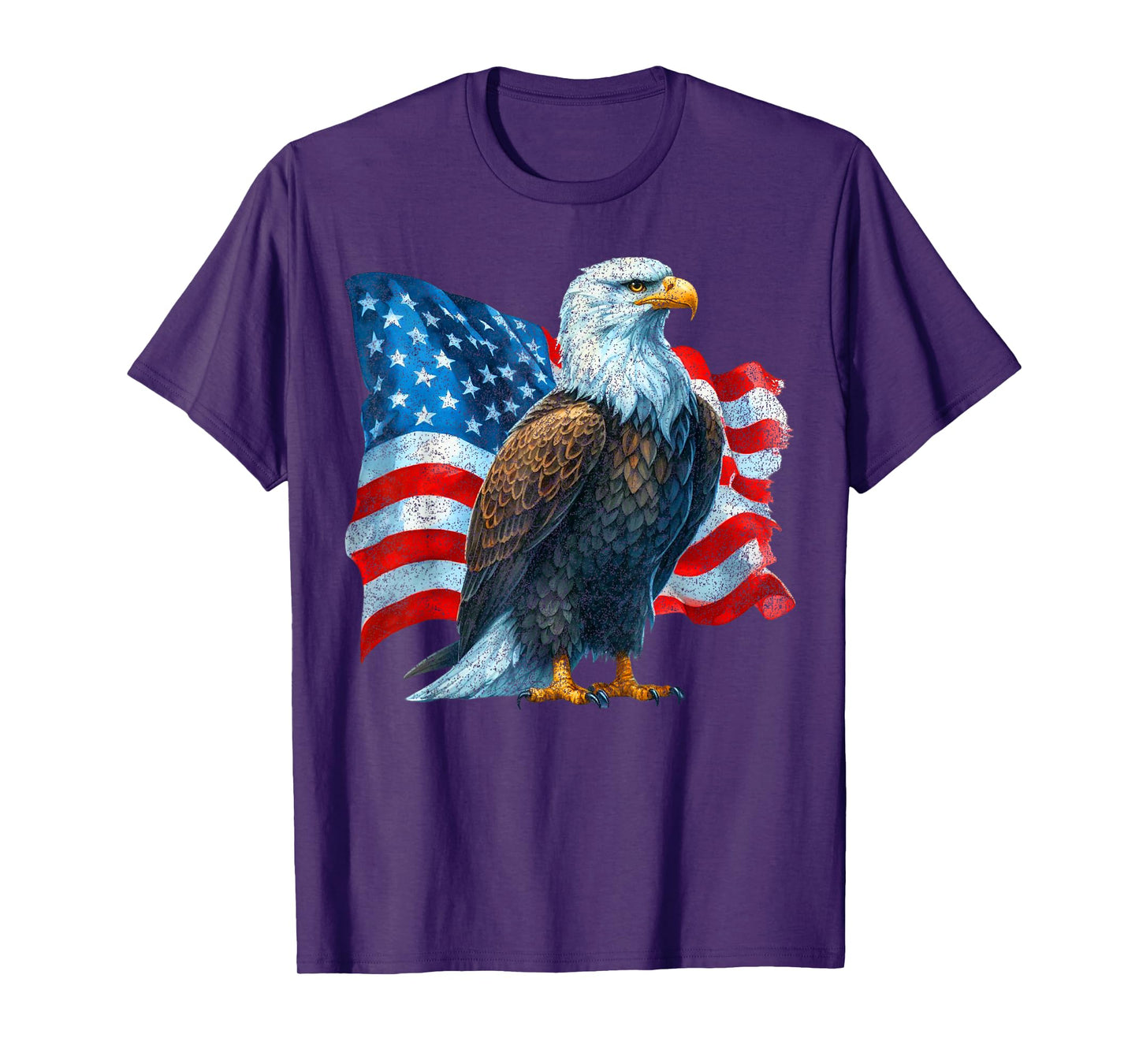 American Flag Bald Eagle Patriotic Eagle 4th of July USA T-Shirt
