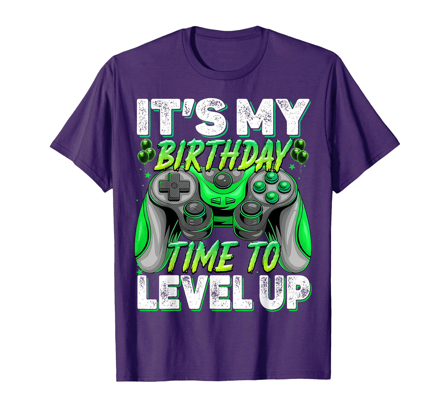 It's my Birthday Time To Level Up Birthday Boy Gaming Kids T-Shirt
