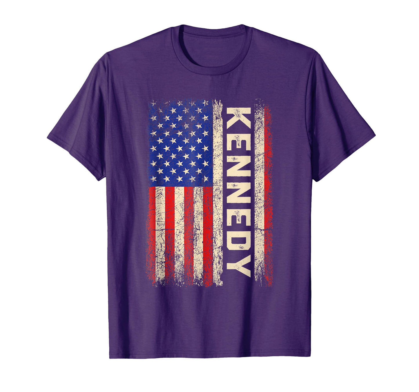 Kennedy Last Name Shirt Kennedy Name American Flag T-Shirt