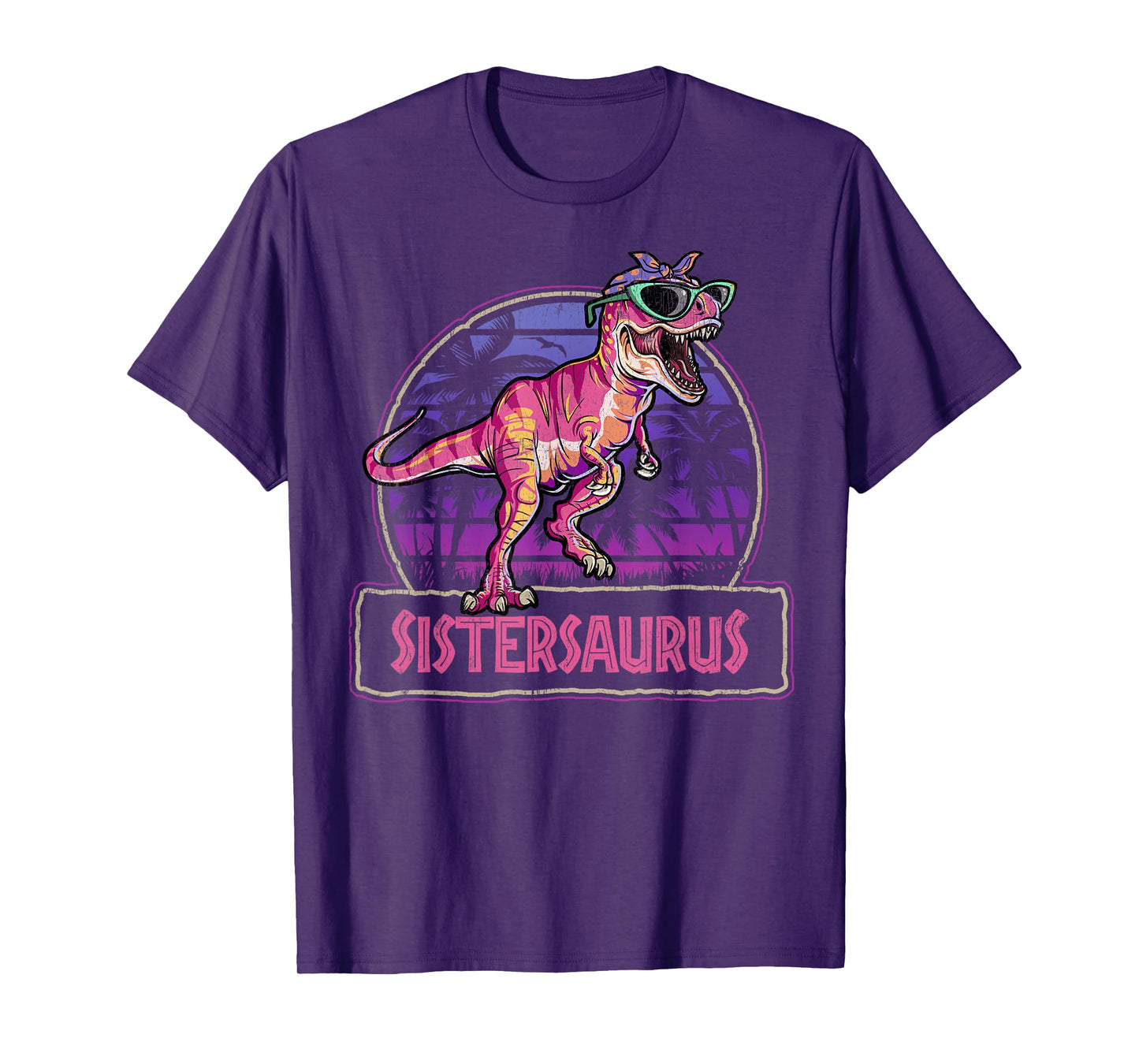 Sistersaurus T Rex Dinosaur Sister Saurus Family Matching T-Shirt