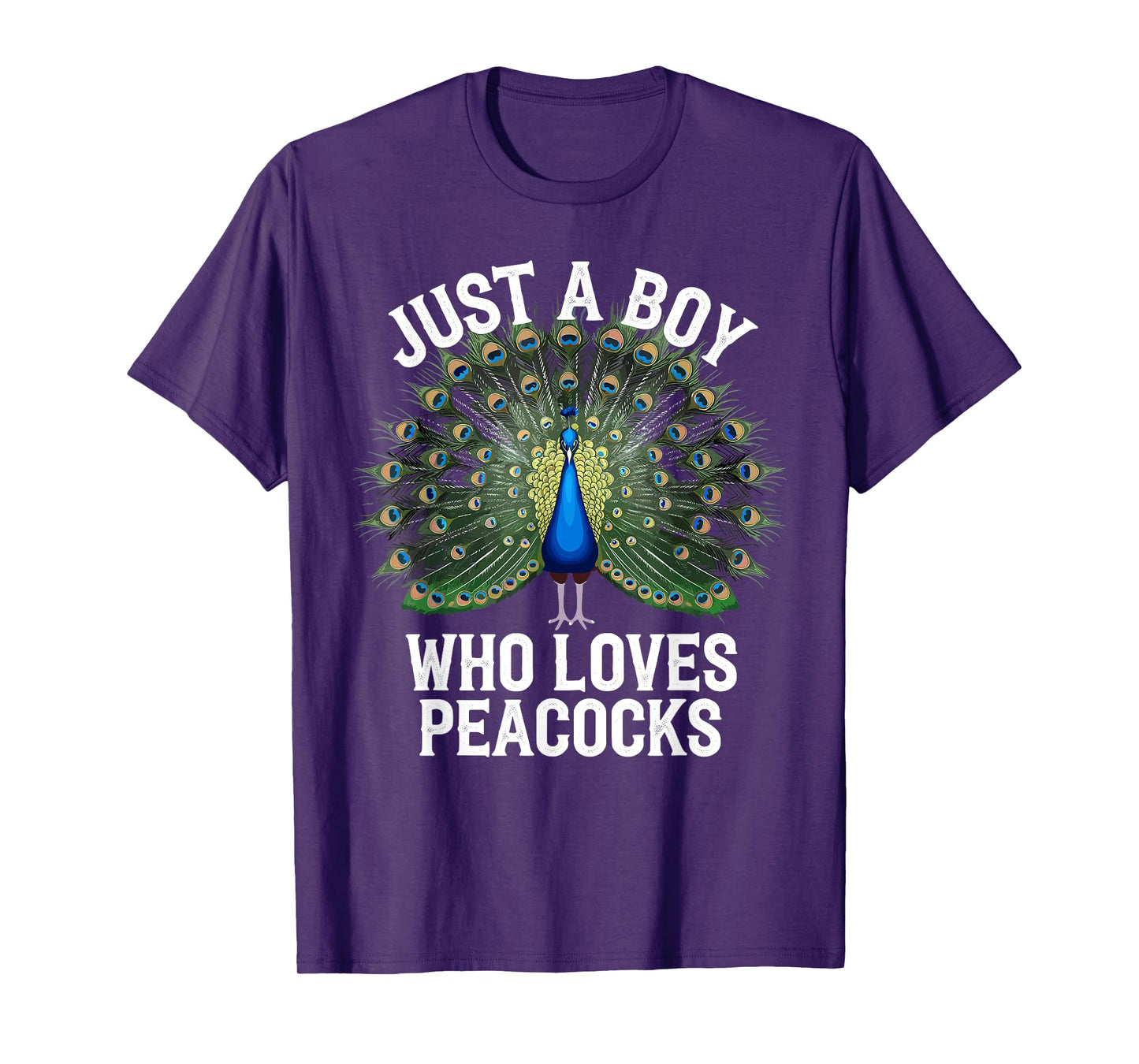 Cool Peacock Design For Boys Kids Men Bird Peacock Lovers T-Shirt