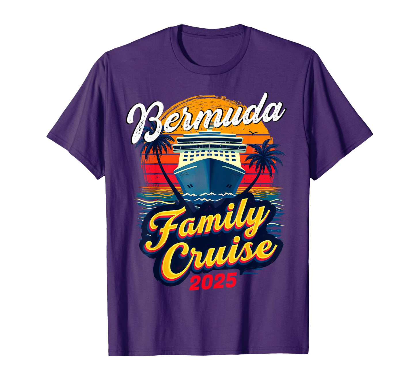 Family Vacation Vacay Squad Family Cruise Bermuda 2025 T-Shirt