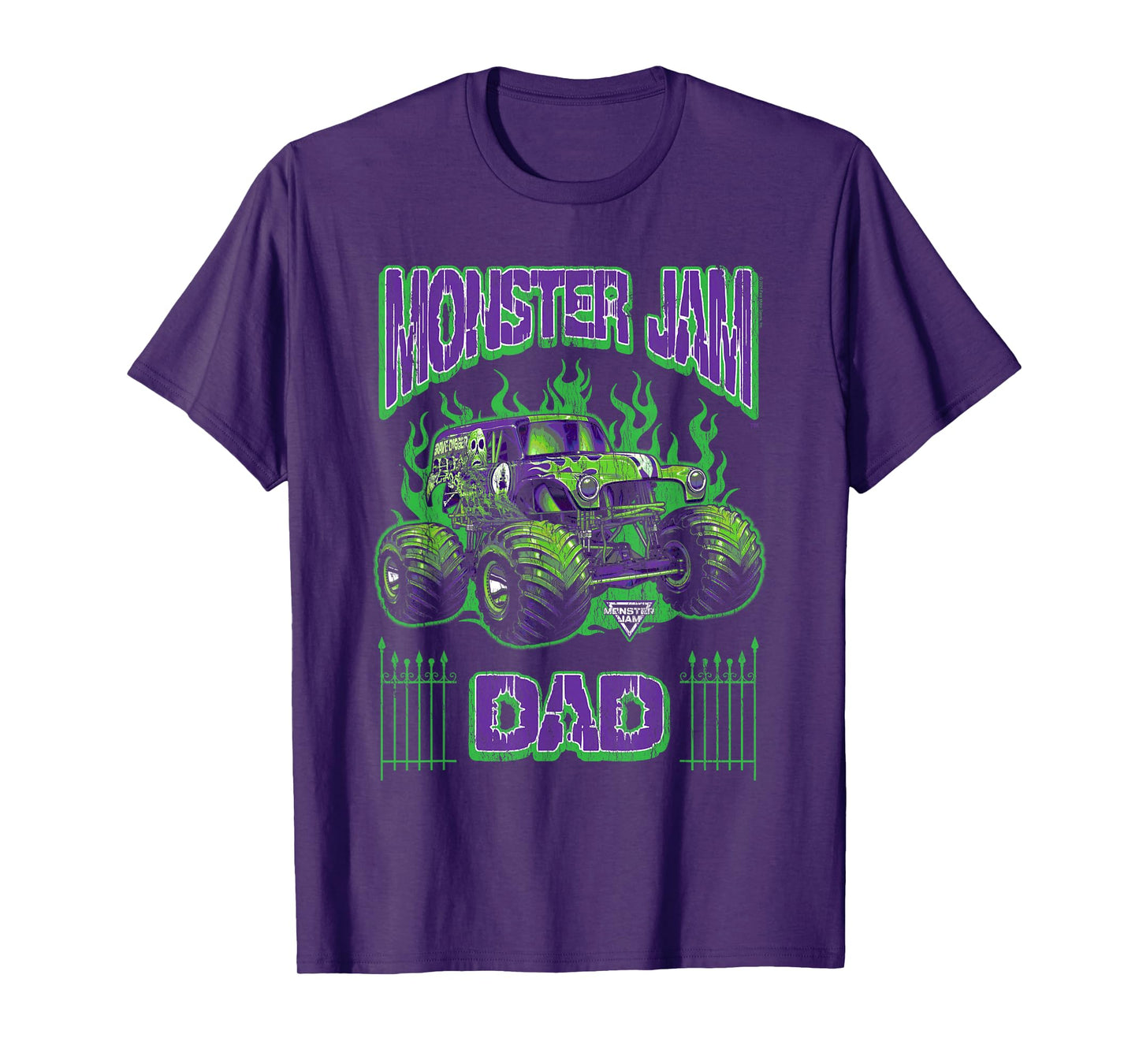 Monster Jam Grave Digger Dad Family Motorsports T-Shirt