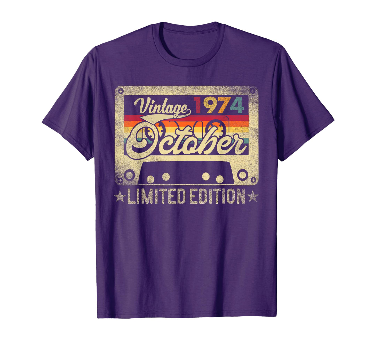October 1974 Retro 51st Birthday Limited Edition Vintage T-Shirt