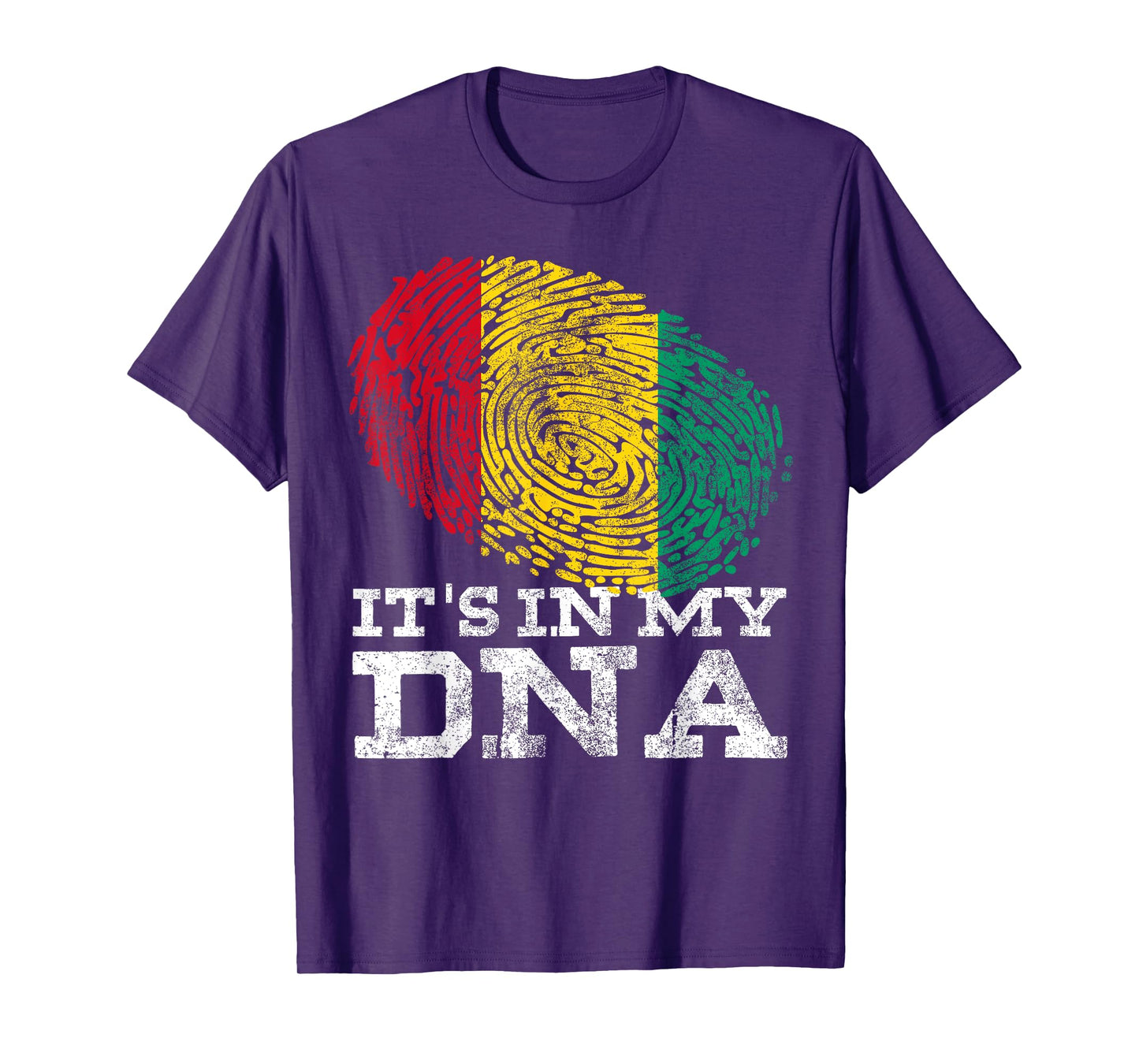 It's In My DNA Guinean Gifts Proud Afro Guinea-Conakry Flag T-Shirt