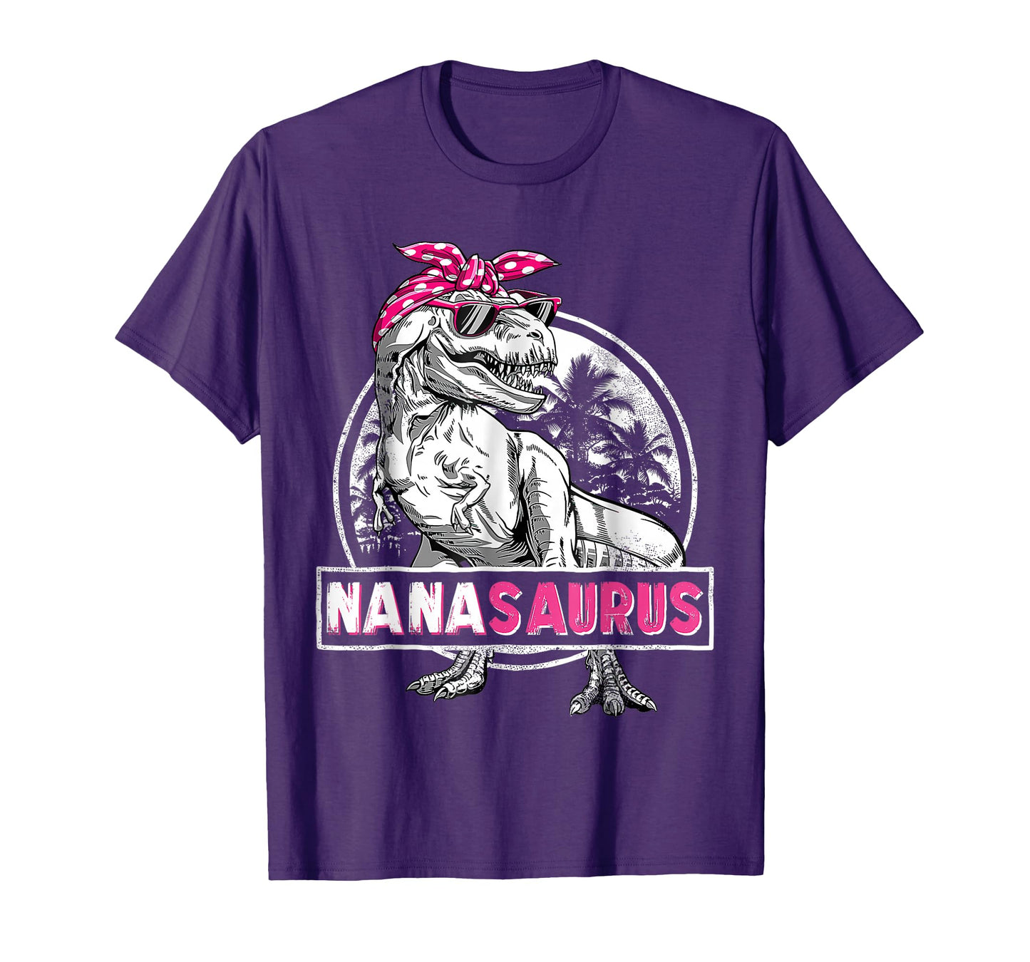 Funny Grandma Saurus Dinosaur Nanasaurus Family Matching T-Shirt
