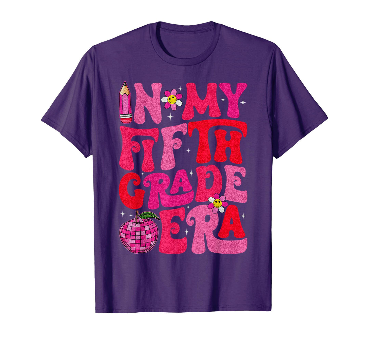 Groovy In My Fifth Grade Era First Day Of School Boys Girls T-Shirt