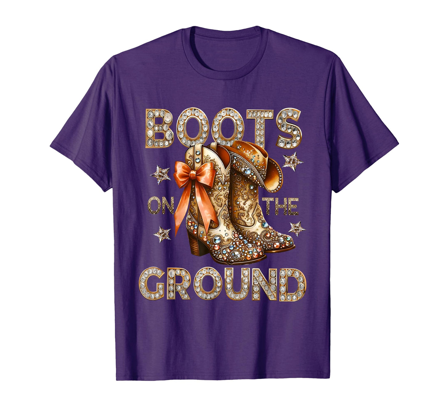 Linedance Boots On Ground Boots Cowboy Western Cowgirl Lover T-Shirt