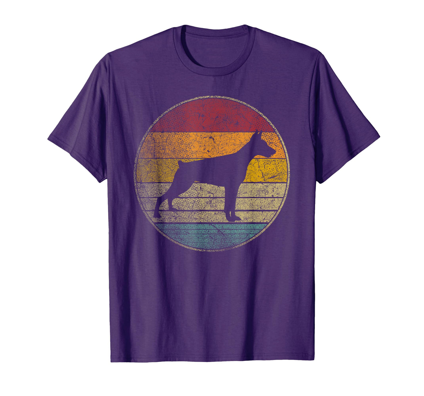 Doberman Pinscher Dog Vintage Distressed Retro Style Gift T-Shirt