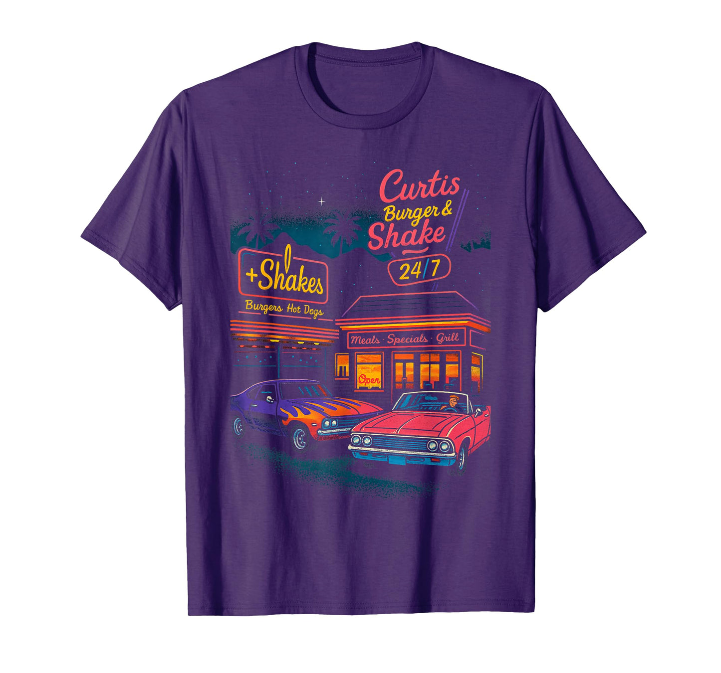 Vintage Classic Cars Muscle Car Retro 80s 90s Style Graphic T-Shirt