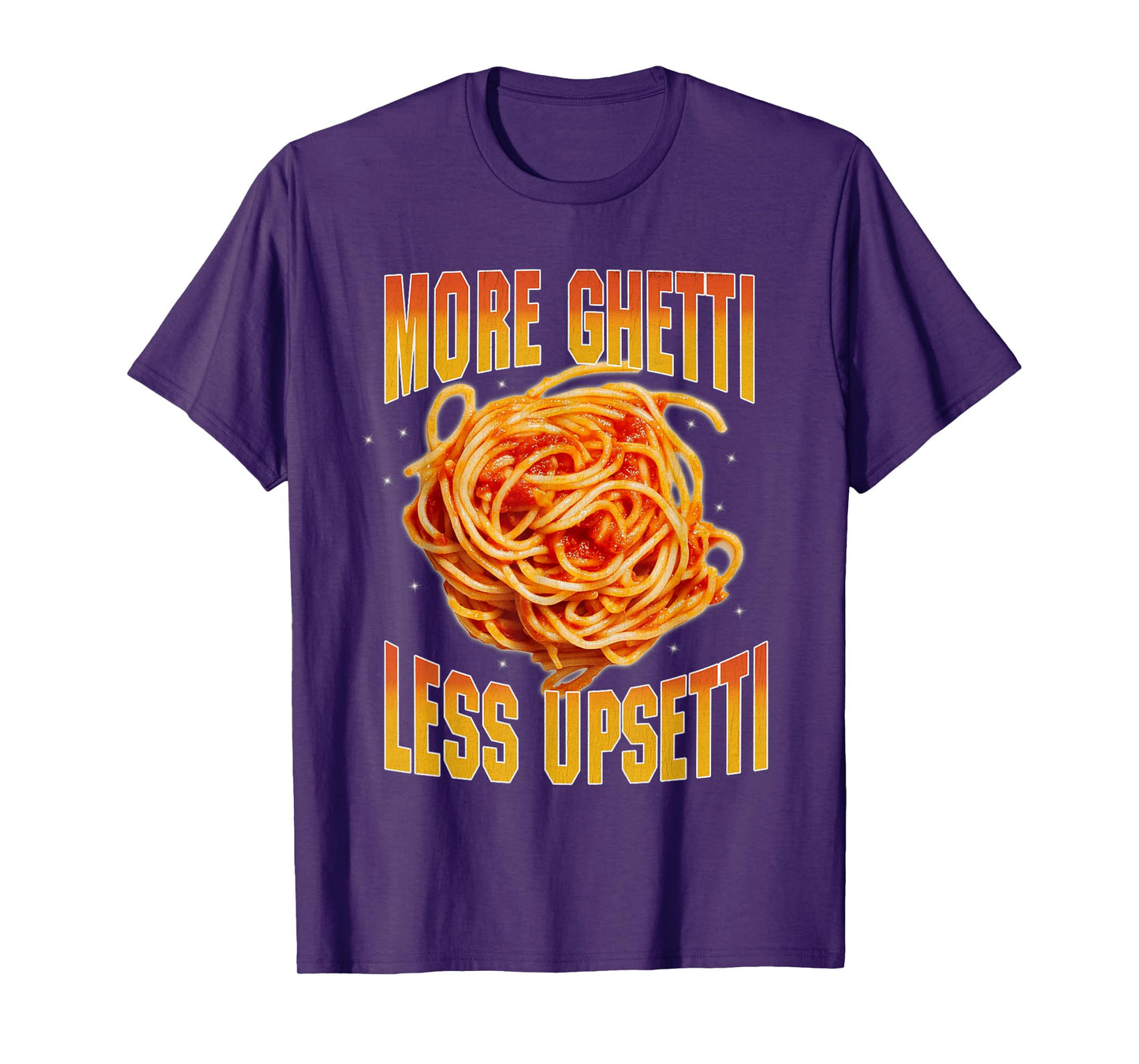 More Ghettii Less Upsetti Funny Gen Z Meme Spaghetti Bootleg T-Shirt